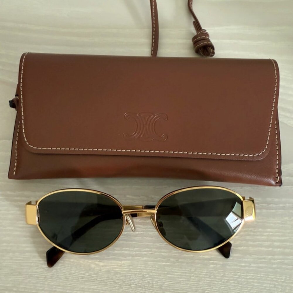 Celine Paris sunglasses,gold frane